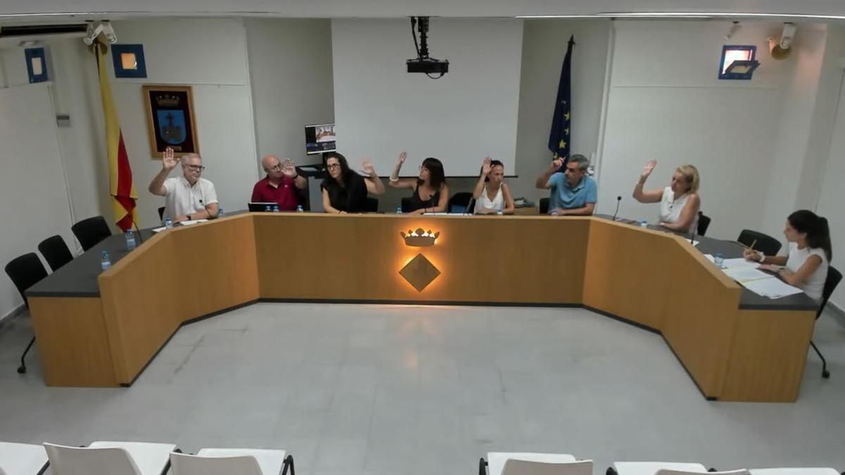 Moment de la votació per unanimitat