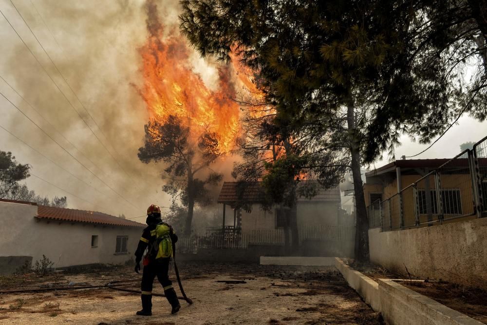 Las consecuencias de los incendios de Atenas