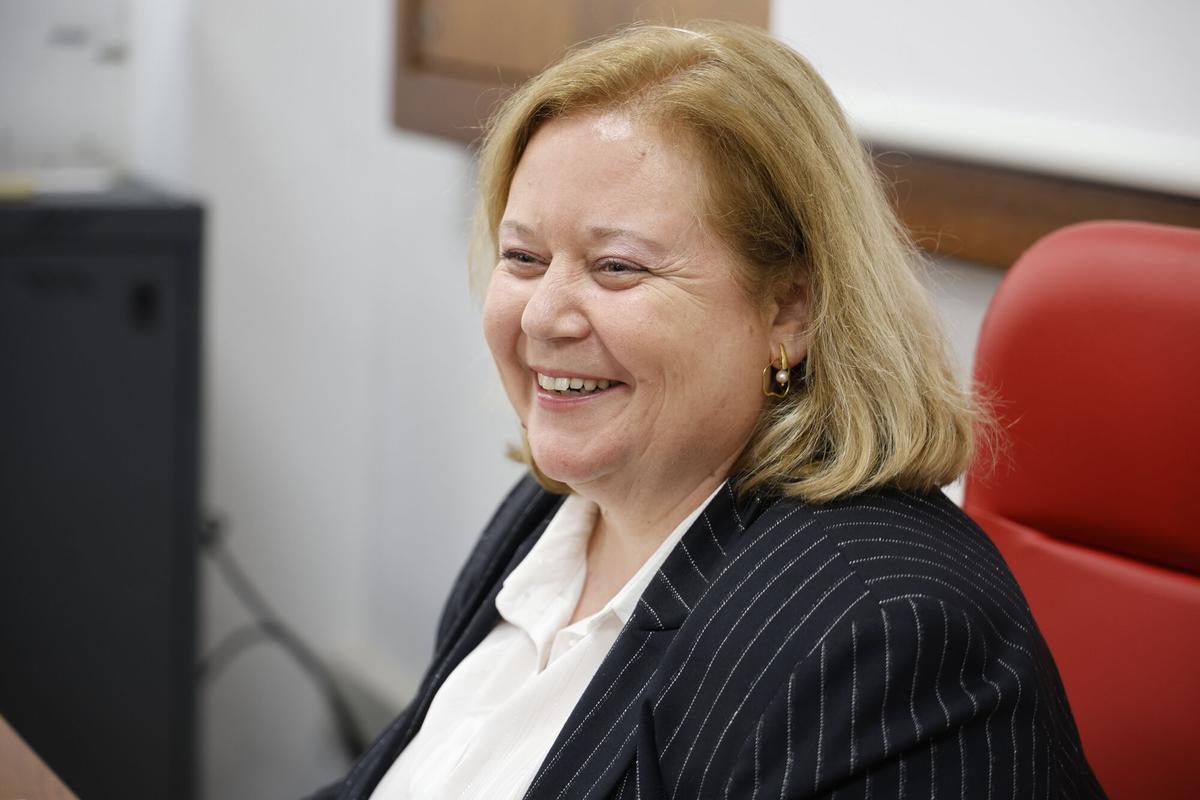 Ana Correa este martes en la sede de COEC en Cartagena