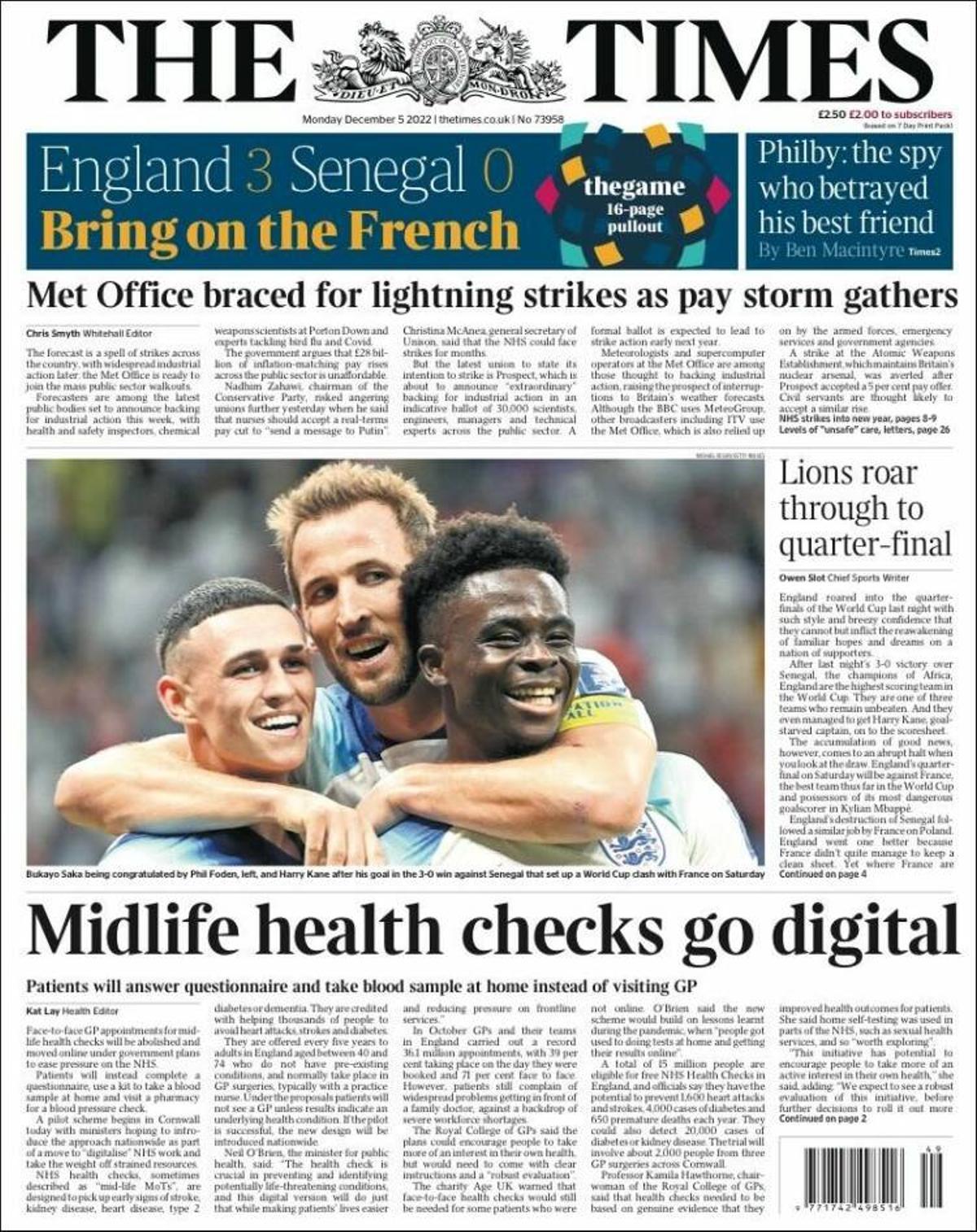 La prensa internacional, rendida a Mbappé e Inglaterra