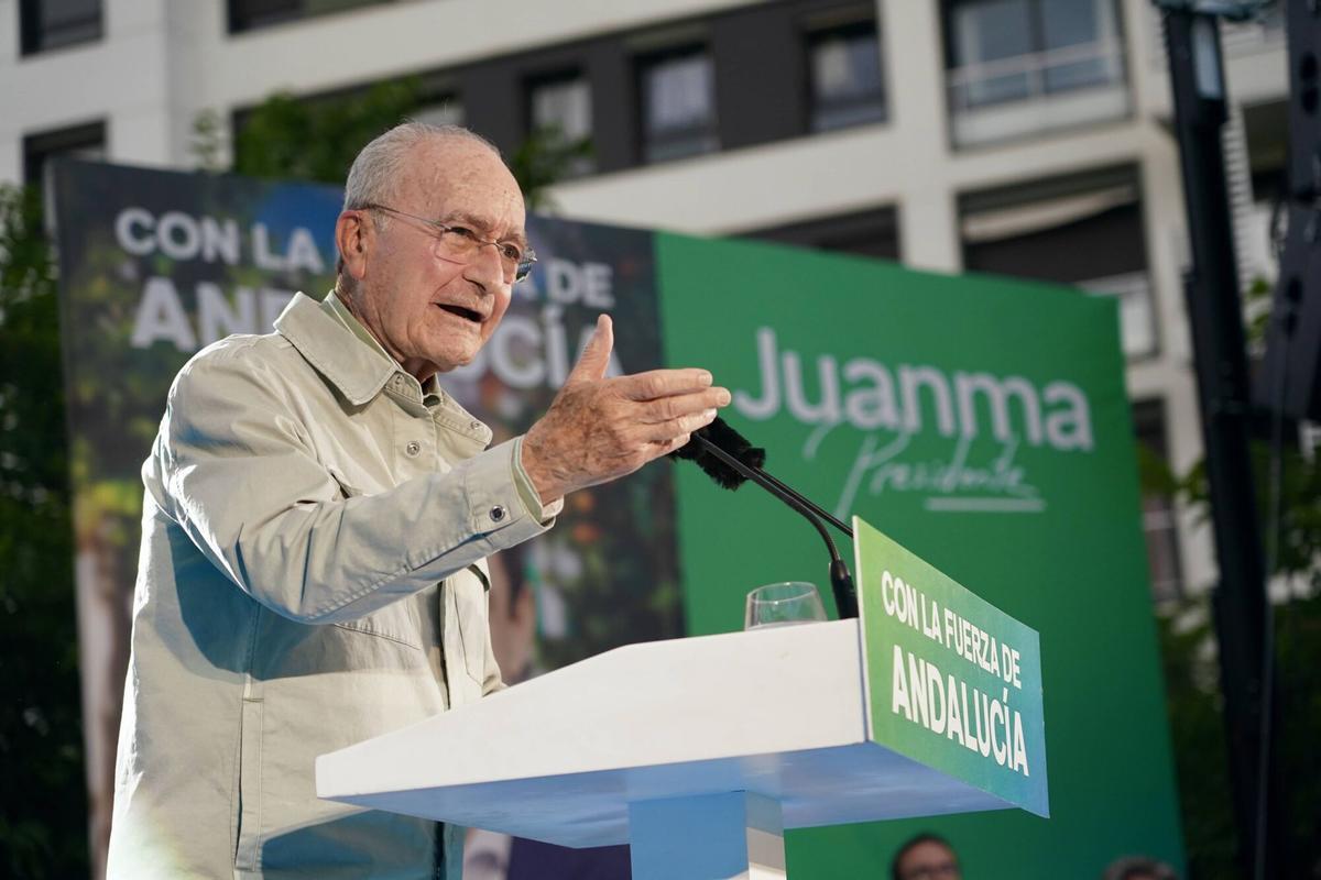 Cierre de campaña de Juanma Moreno, candidato del PP a la presidencia de la Junta de Andalucía, en Málaga