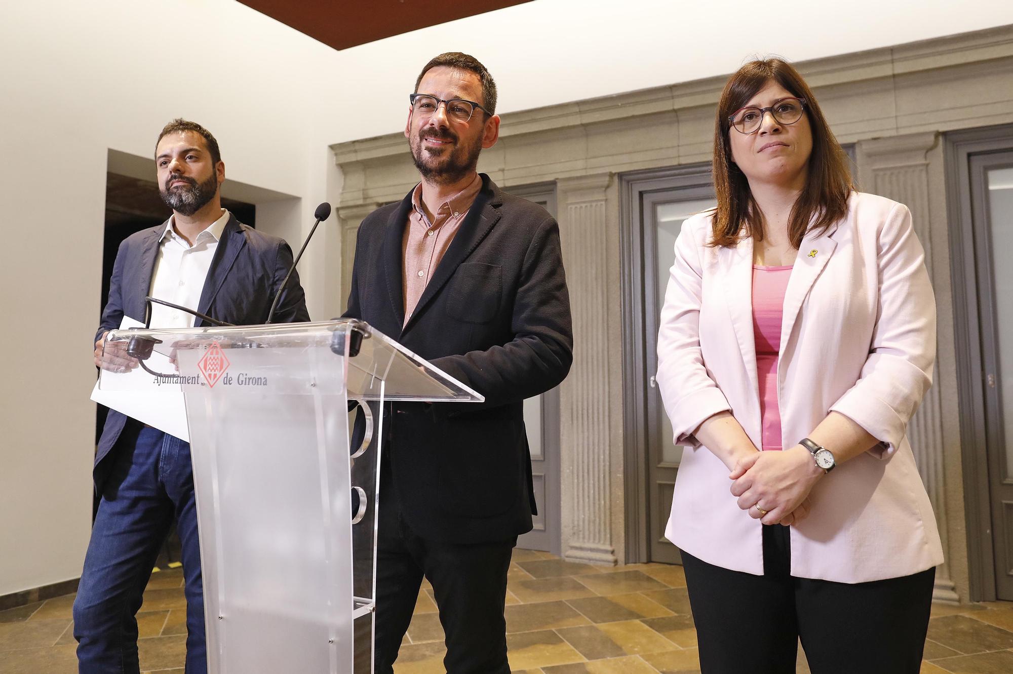 Acord de govern entre Guanyem, Junts i ERC a Girona