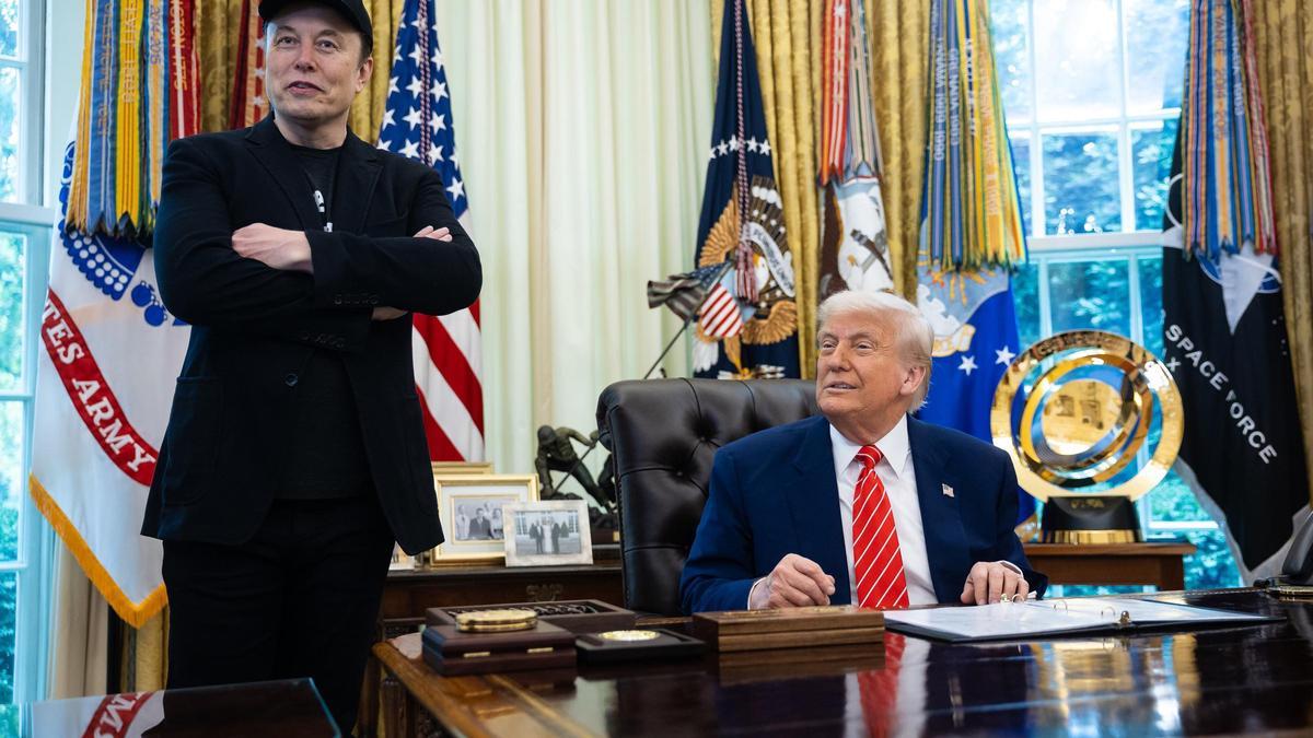 Trump y Musk, en el Despacho Oval, en la Casa Blanca.