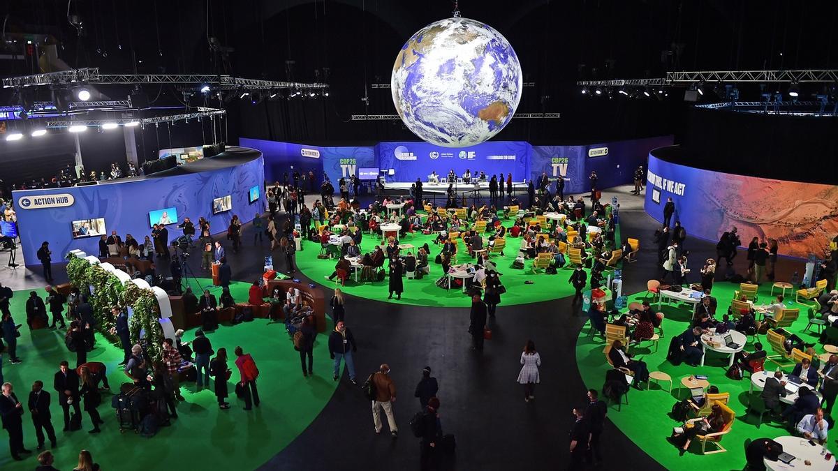 Imagen de una anterior cumbre climática, la COP26 de Glasgow