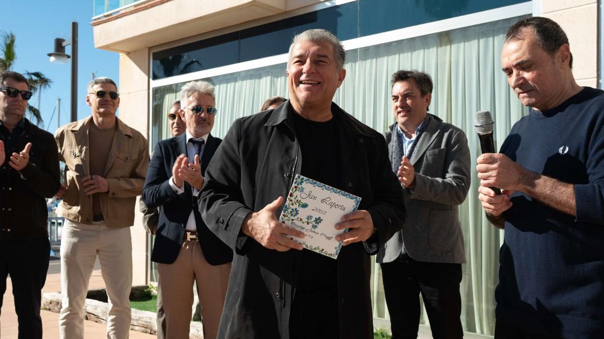 Laporta, en un acto en Sitges