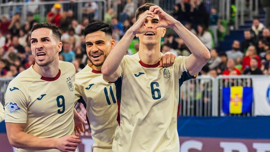 La España de Mario Rivillos, campeona de Europa de fútbol sala tras doblegar a Portugal