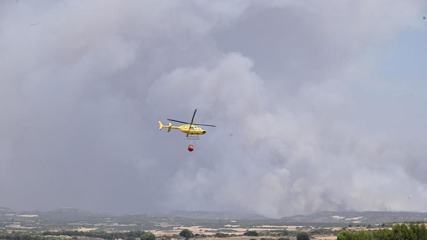 El incendio de las Cinco Villas en Zaragoza quema ya unas 15.400 hectáreas