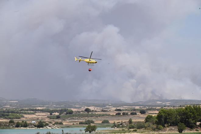 El incendio de las Cinco Villas en Zaragoza quema ya unas 15.400 hectáreas