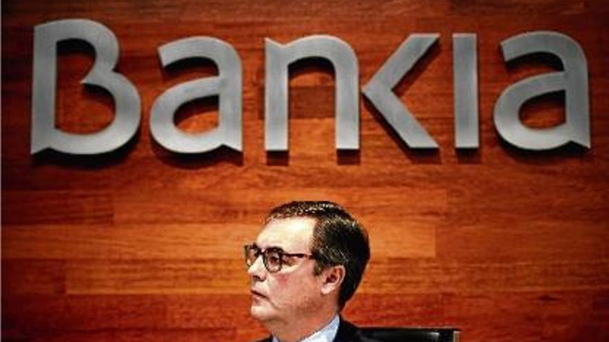 José Sevilla, conseller delegat de Bankia, va anunciar la decisió del banc, ahir, a Madrid.