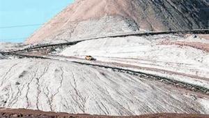 Residus d’una explotació de sal d’Iberpotash.
