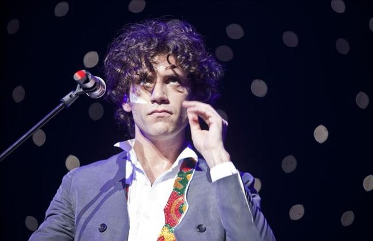 Mika, en un concert a Barcelona. Mika, en un concert a Barcelona.