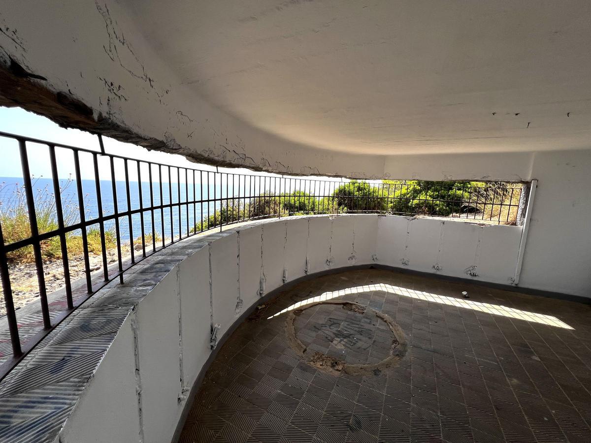 La part interior del búnquer que està obert a les visites.