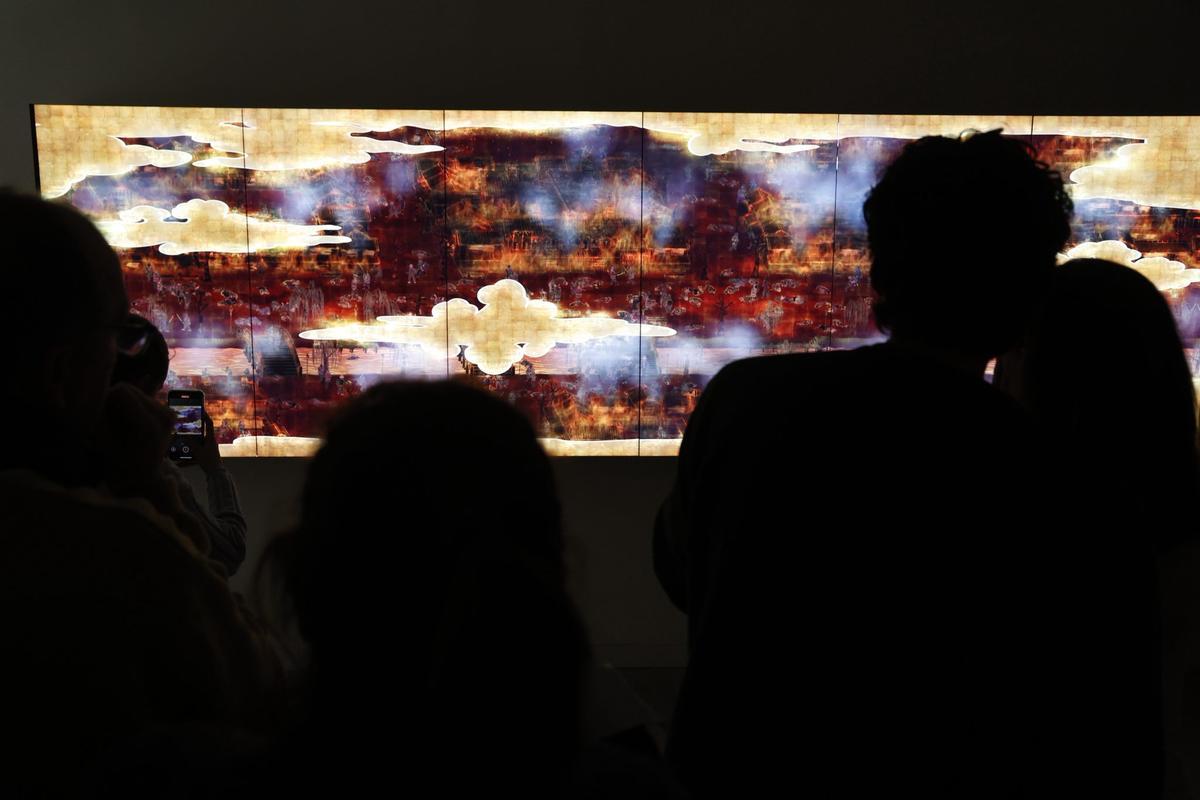 "El mundo del cambio irreversible" de TeamLab.