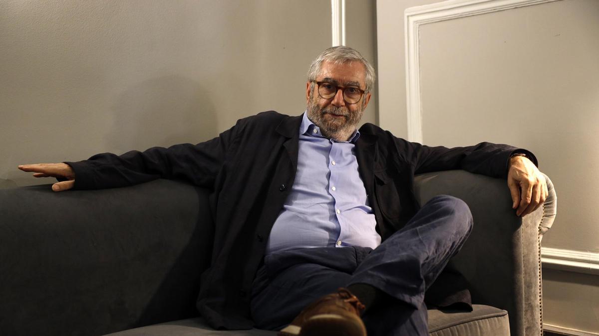 Antonio Muñoz Molina en el Gran Hotel de Zaragoza esta semana.