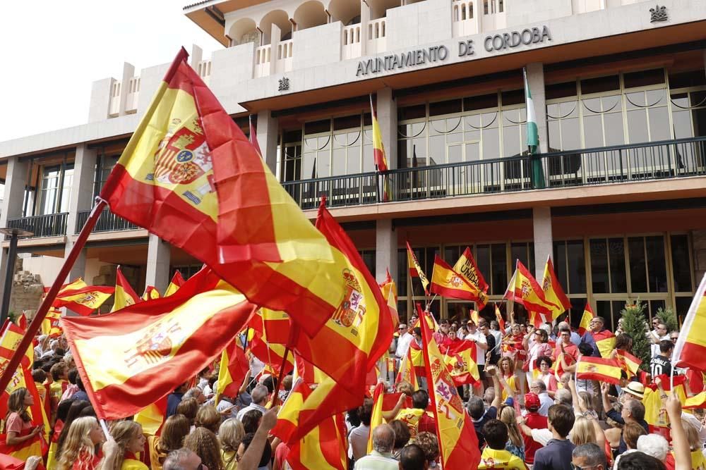 Concentraciones en Córdoba y en varios puntos de la provincia en defensa de España.