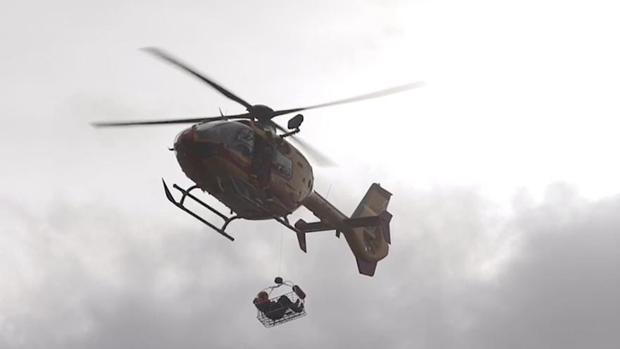 Helicópteros militares realizan prácticas de rescate en Pollença