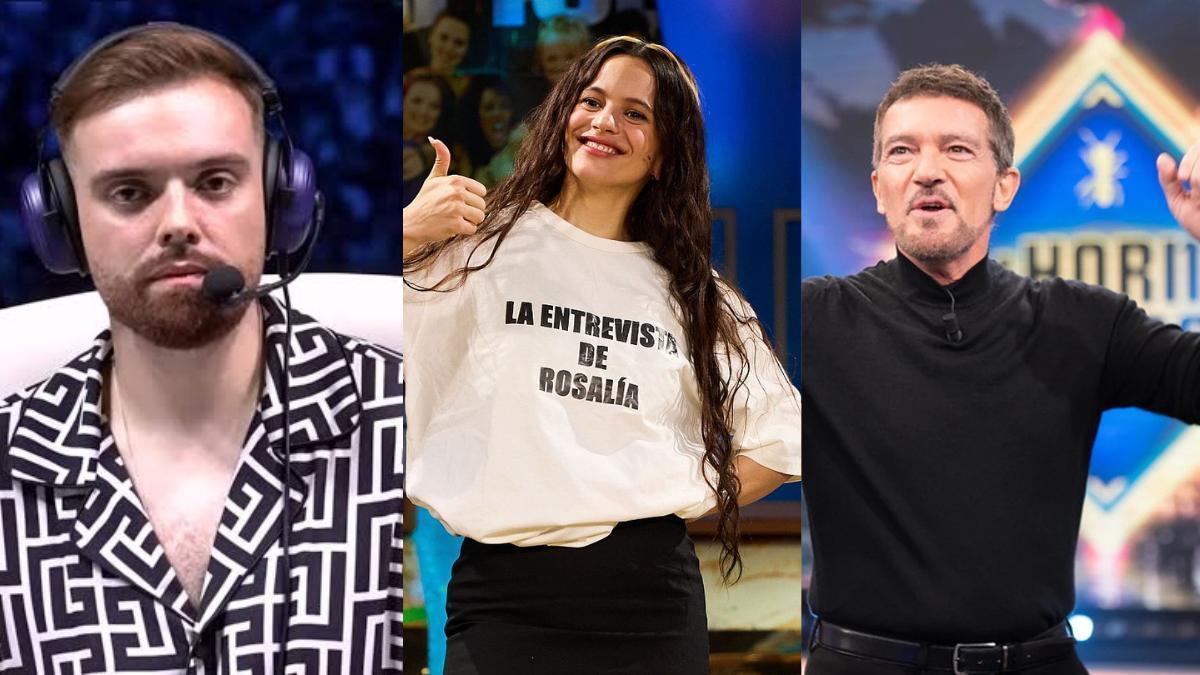 Ibai Llanos / Rosalía / Antonio Banderas