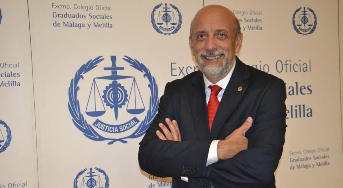 Eduardo Ruiz, presidente del Colegio de Graduados Sociales de Málaga. | L. O.