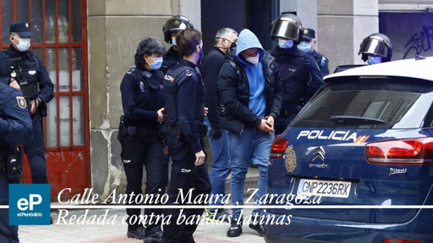 Operación policial en Zaragoza contra las bandas latinas