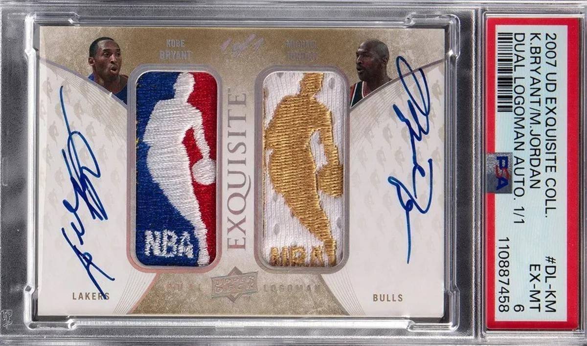 El cormo firmado por Kobe Bryant y Michael Jordan.