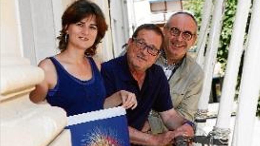 Lara Torres, Quim Gallart i Josep Marigó, ahir a la presentació dels actes.