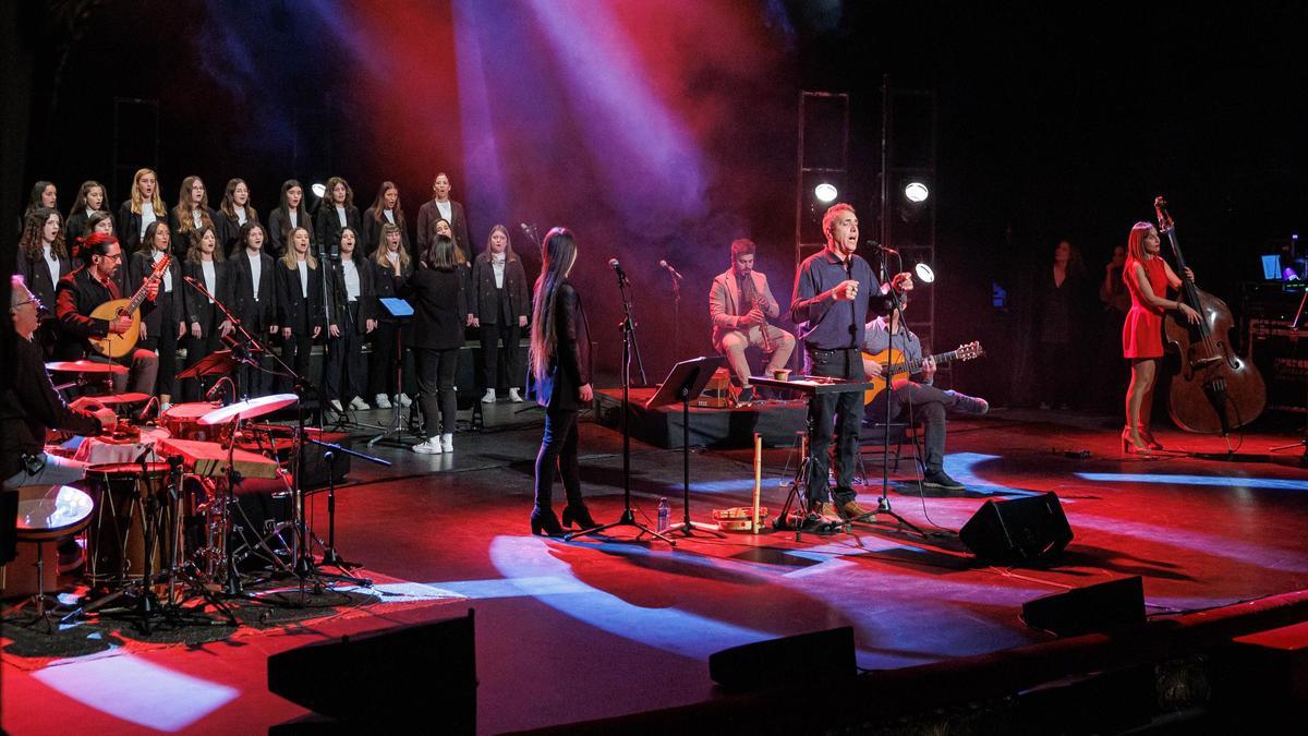 Pep Gimeno, en un momento del concierto.