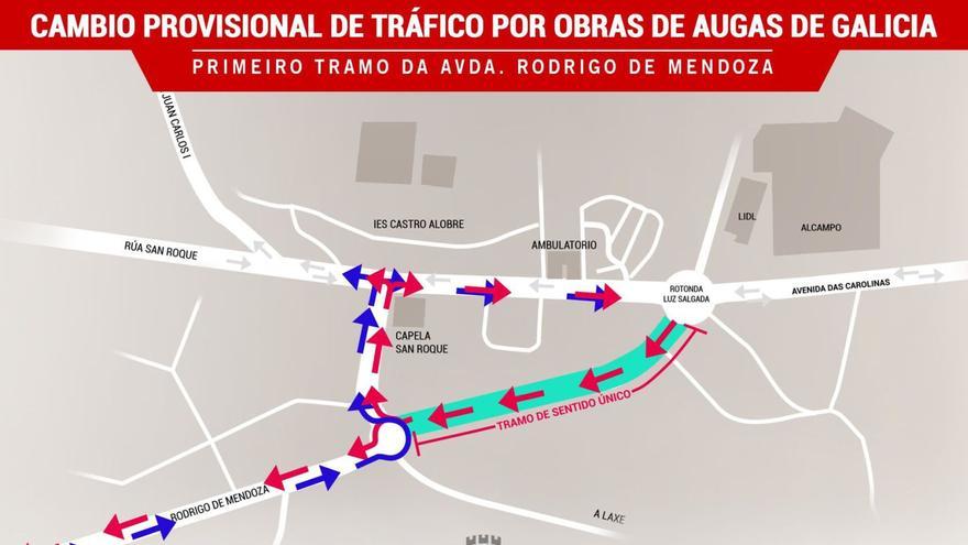 Infografía sobre los cambios de tráfico que se pondrán en marcha a partir del lunes.