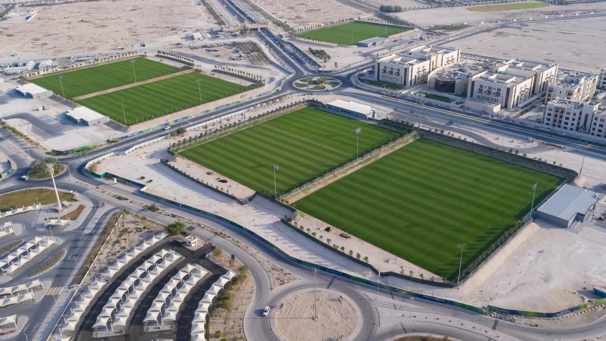 Los campos de entrenamiento de la Universidad de Qatar