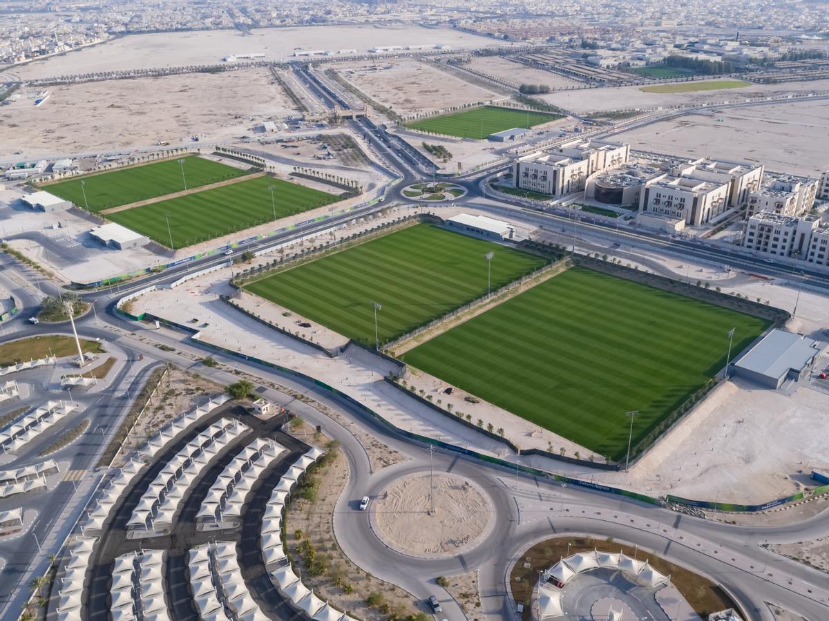 Los campos de entrenamiento de la Universidad de Qatar