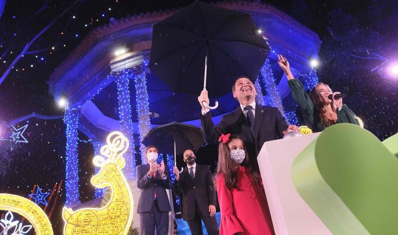 Encendido de la iluminación de Navidad en Santa Cruz de Tenerife