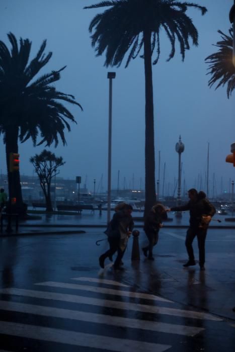 Temporal en Gijón.