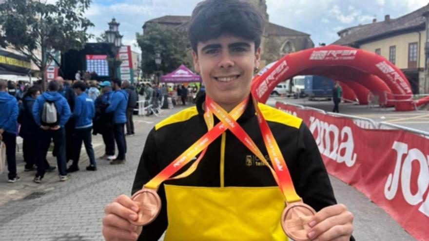 Dídac Marzà, del CA Safor Teika de Gandia, doble medallista en el Campeonato de España de carreras de montaña