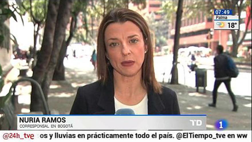 La corresponsal en Colombia de RTVE, Nuria Ramos.