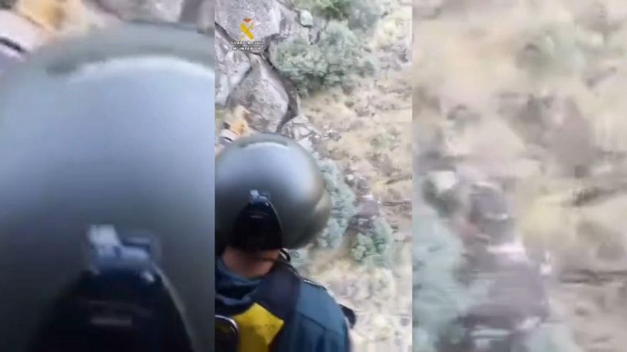 Rescate de película en Jerte: La Guardia Civil salva a una barranquista madrileña en el barranco Los Papuos