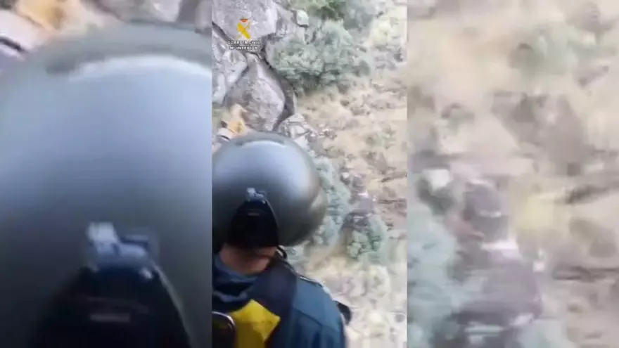 Rescate de película en Jerte: La Guardia Civil salva a una barranquista madrileña en el barranco Los Papuos