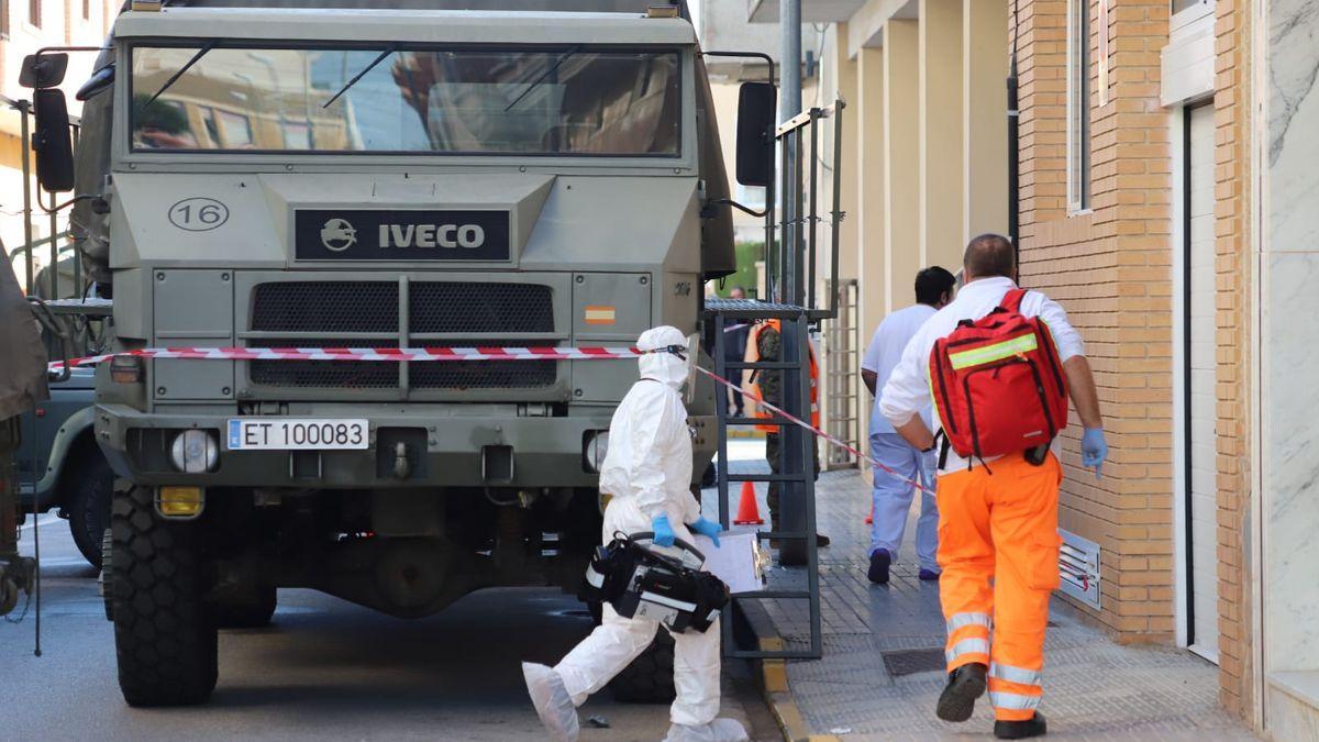 El ejército interviene en el geriátrico de Formentera del Segura con un brote de 27 contagios