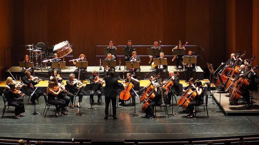 La Orquesta de Córdoba, durante el concierto celebrado el pasado jueves.