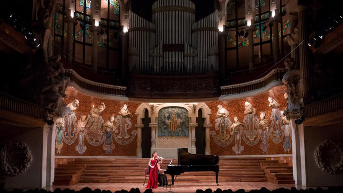 Concierto de Leticia Moreno en el Palau de la Música, el pasado 22 de enero.