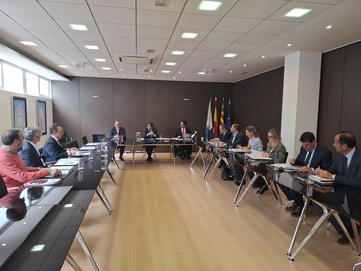 Imagen de la reunión celebrada este viernes.