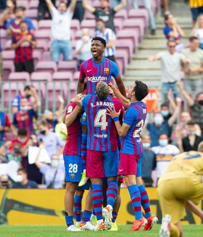 Las mejores imágenes del Barça - Levante: Ansu Fati, Depay, de Jong, Gavi, Nico...