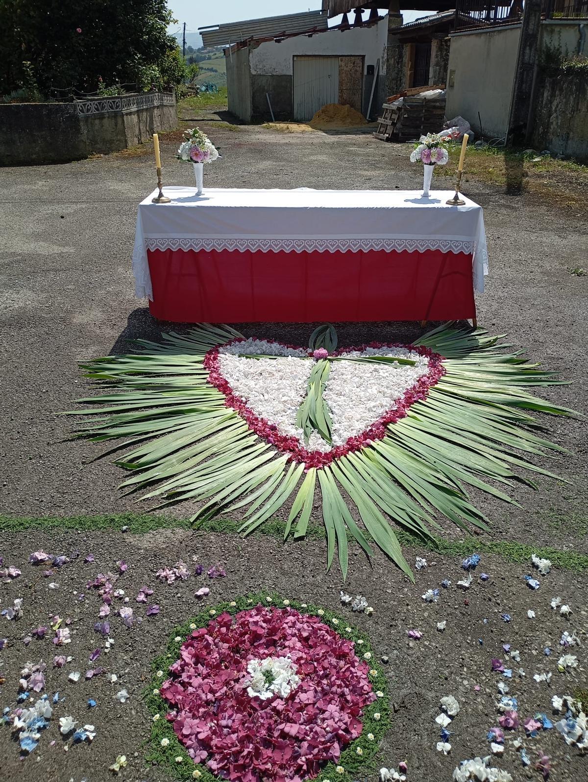 Arte efímero en Zardaín, Tineo