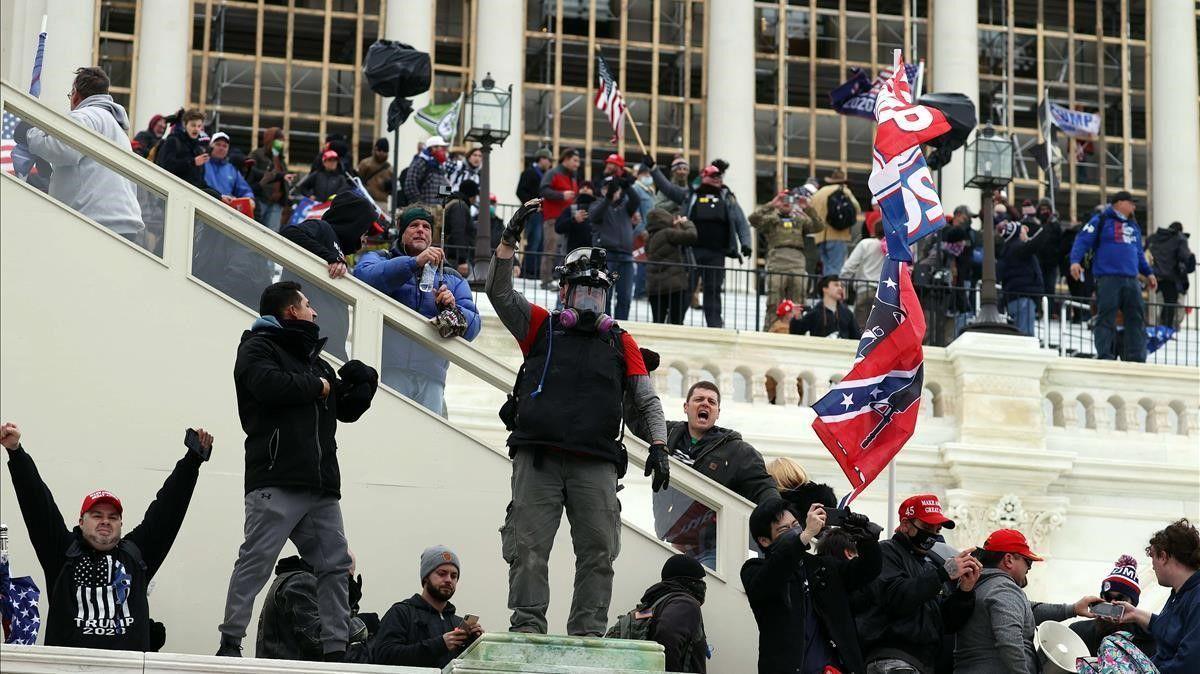 Manifestantes pro-Trump irrumpen en el Capitolio
