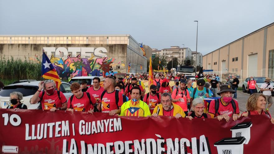 Centenars de persones reivindiquen el llegat de l&#039;1-O en les marxes nord, sud i centre de l&#039;ANC