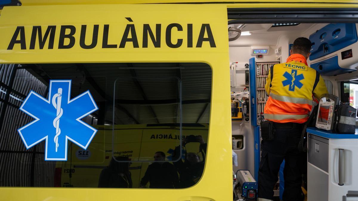 Una ambulància del SEM