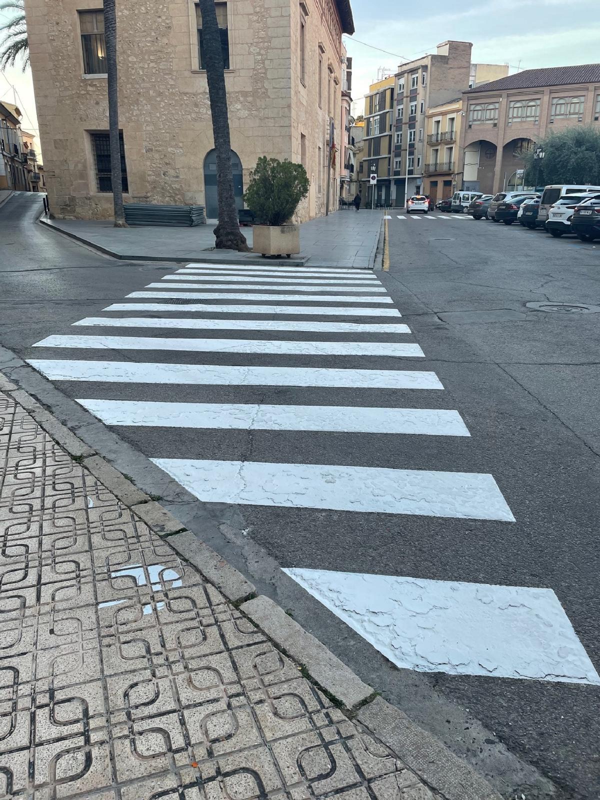 Repintado en las principales calles.