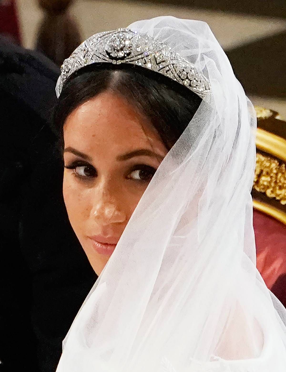 La tiara que Meghan Markle llevó en su boda con el príncipe Harry