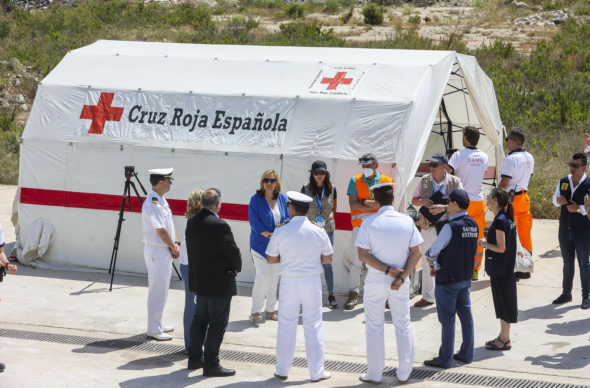 Simulacro de emergencia sanitaria en el puerto