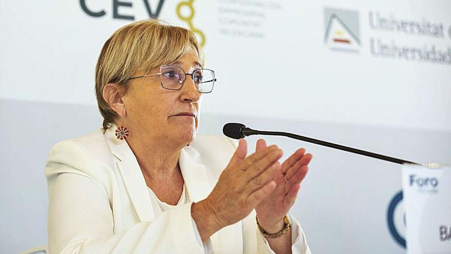 La consellera Ana Barceló, este jueves, en Alicante.