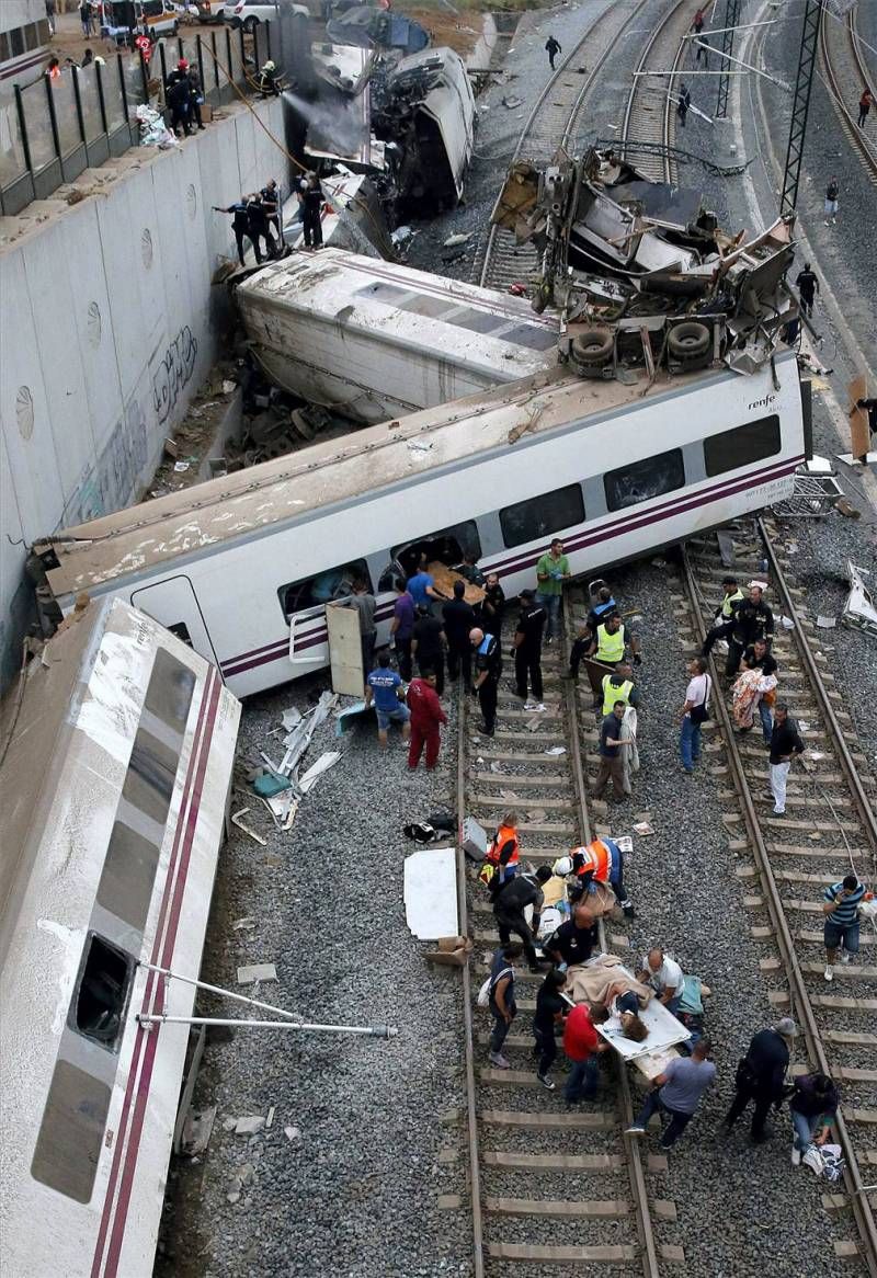 Fotogalería del accidente de Santiago