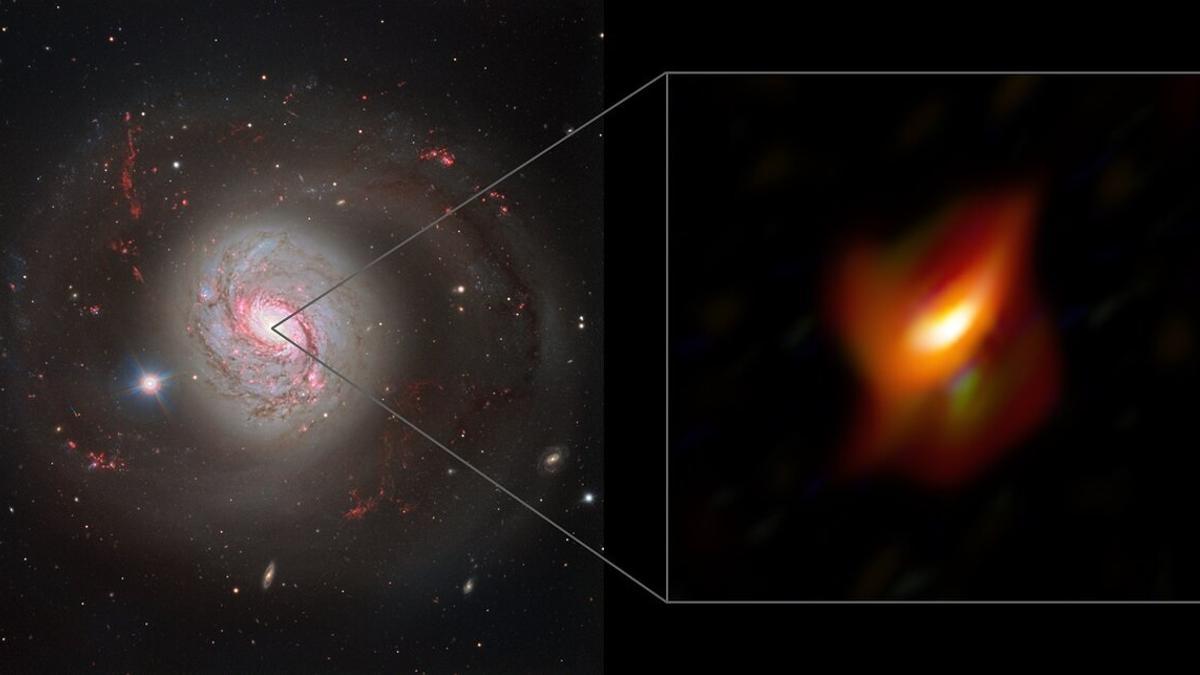 Un agujero negro supermasivo revela secretos de los centros galácticos.
